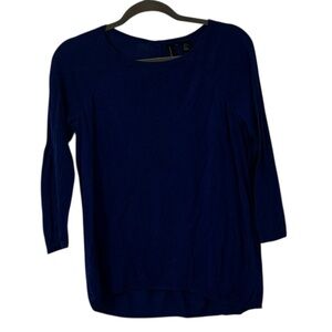 Royal Blue Cynthia Rowley Top Shirt Button Detailing Women’s Size Large Style!